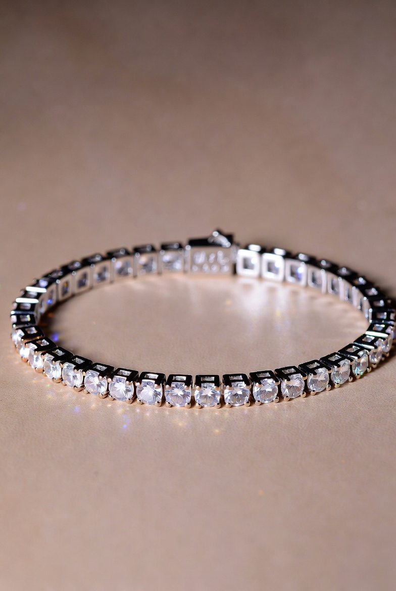 Personalized CZ Diamond Tennis Bracelet