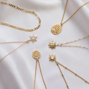 This 18K Gold Diamond Solitaire Pendant Necklace features a minimalist and elegant design, perfect for daily wear.