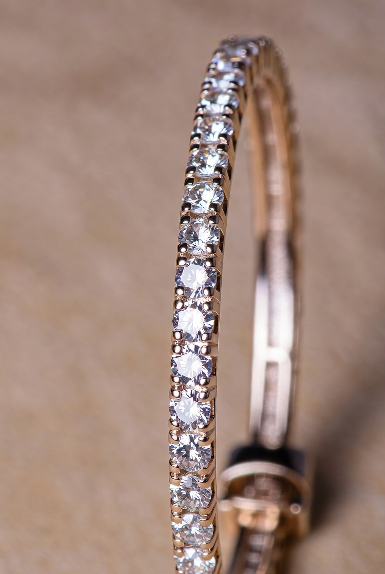 Personalized CZ Diamond Tennis Bracelet - Image 3