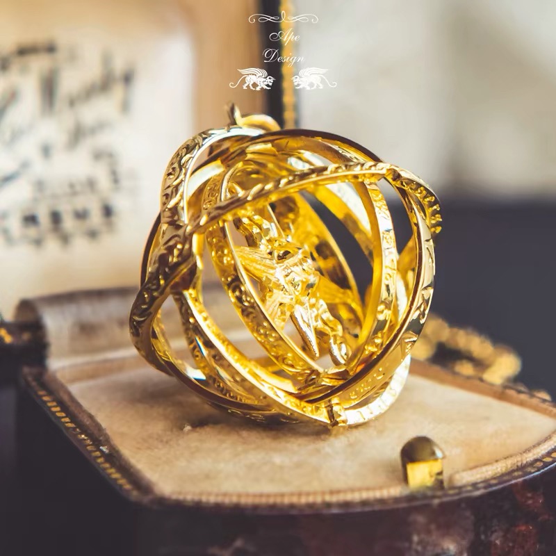 Steampunk Astronomical Globe Pendant Necklace, Transformable Design, Ideal Gift for Science & Astronomy Enthusiasts